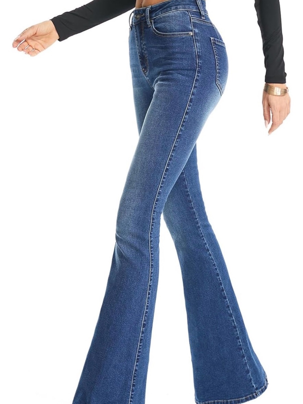 Flying banana High-Rise Blue Flared Jeans - Women